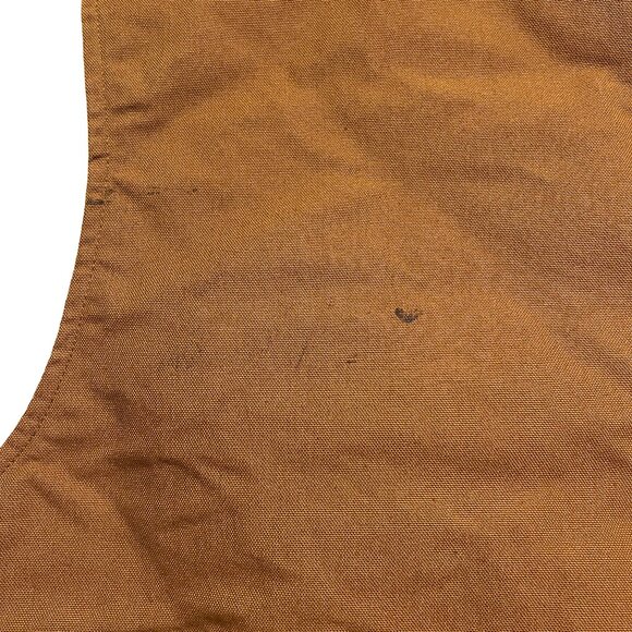 Carhartt Branded Relaxed Fit Men's Brown Work Wear Full Zip Vest - Picture 5 of 9